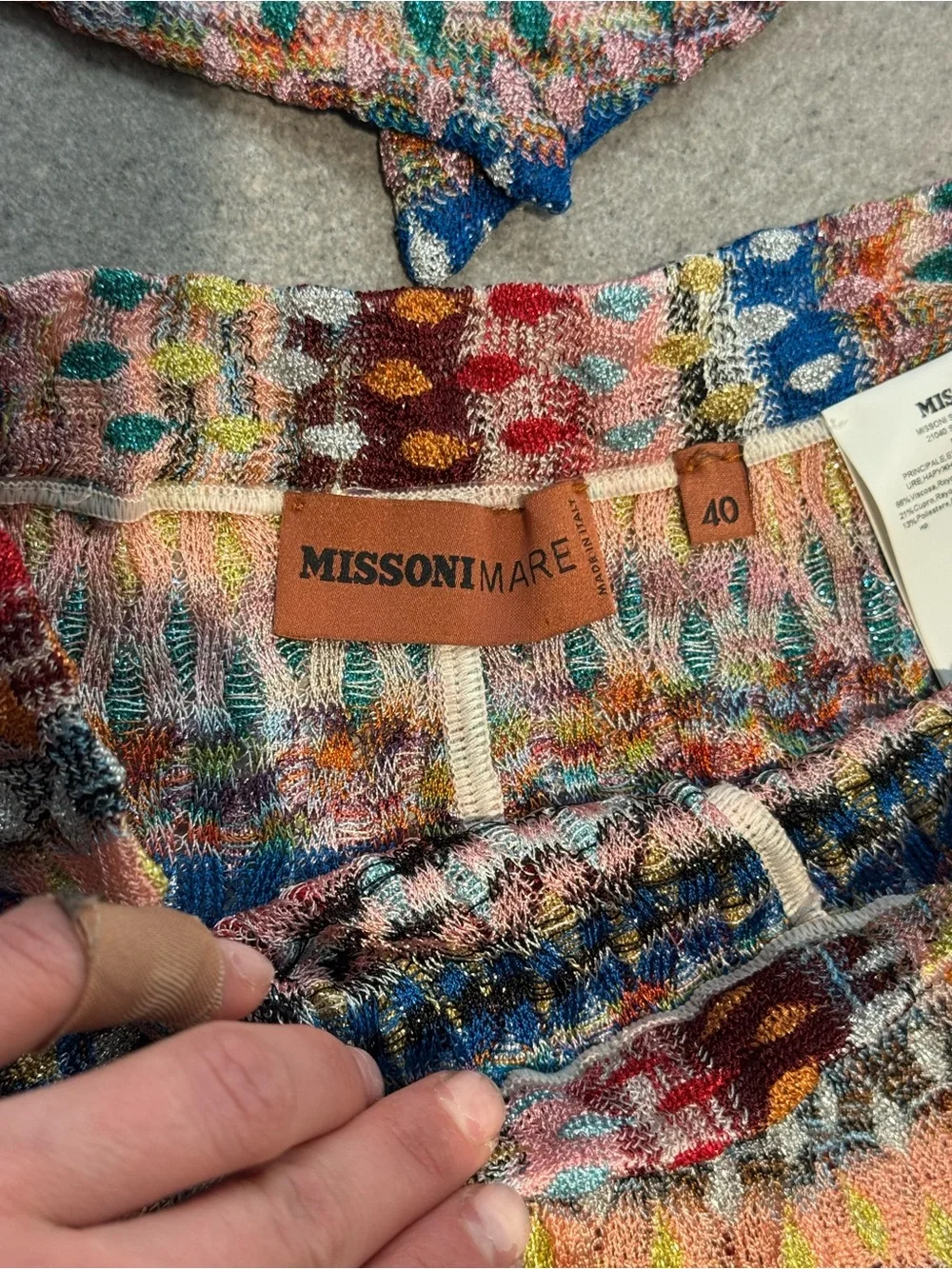 Missoni Knit Two-Piece Top & Shorts Set - Multicolor - Picture 4 of 5